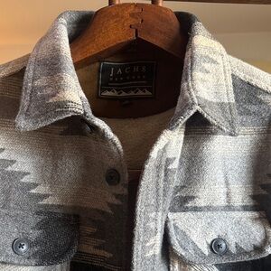 Jachs New York Sherpa Lined Wool Blend Shacket